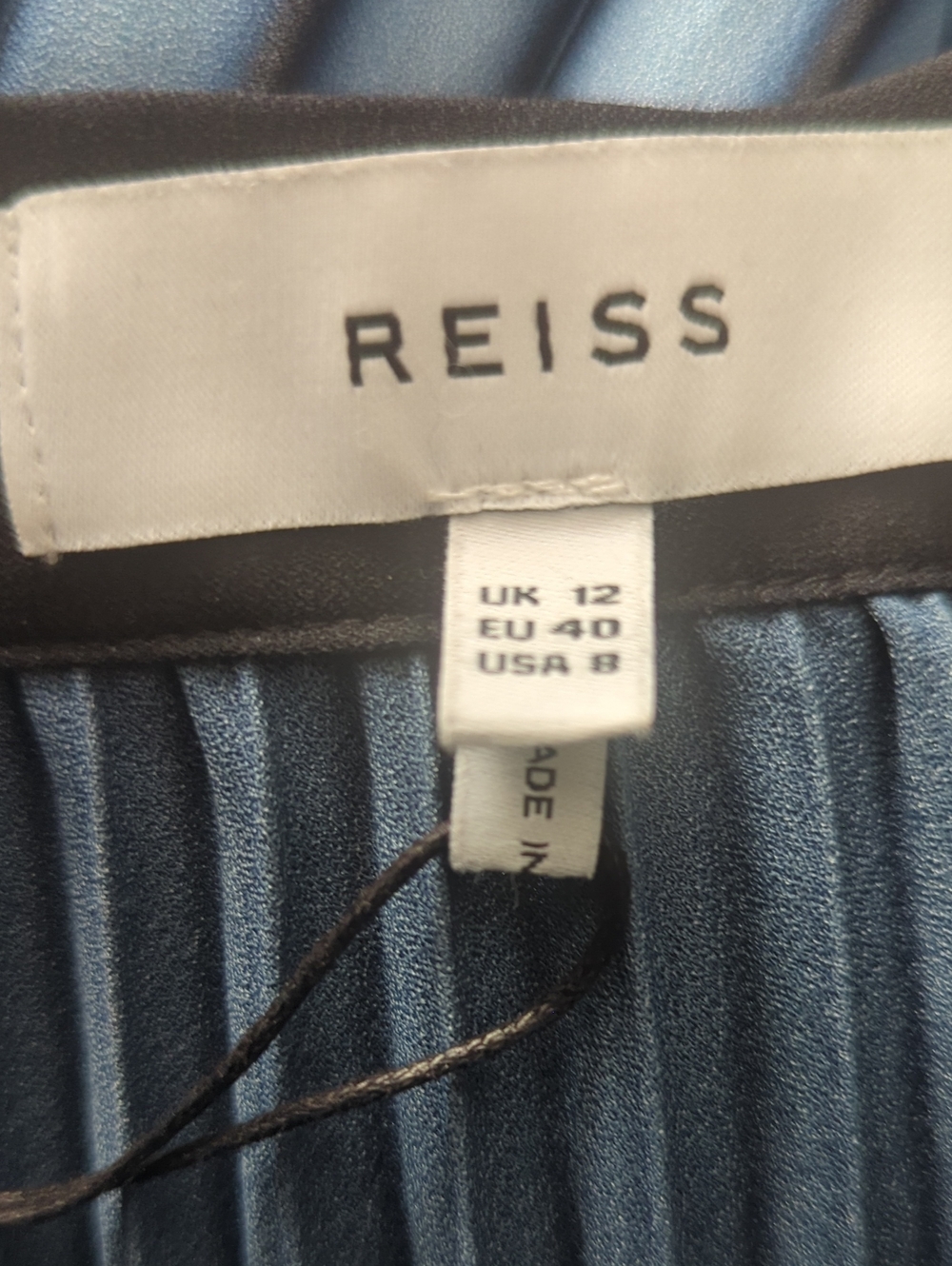 REISS Marlie Ombre Pleated Midi Skirt - Picture 8 of 10